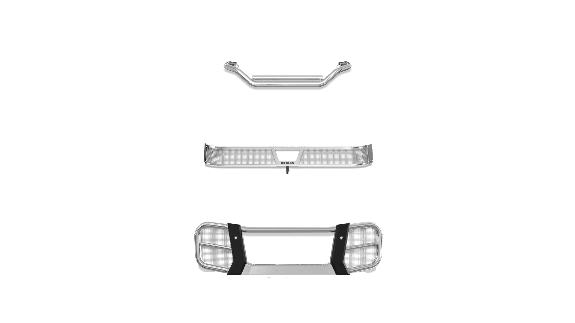 P-Series Front High Bumper No Protrude Truck BUR BB SS Sensor SG Cam
