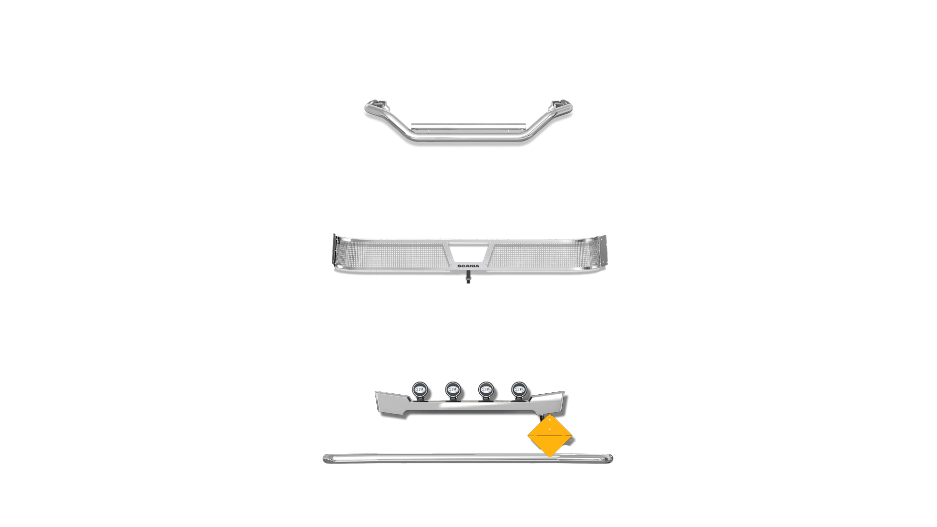 P-Series Front Normal Bumper No Protrude LB SS No Cam