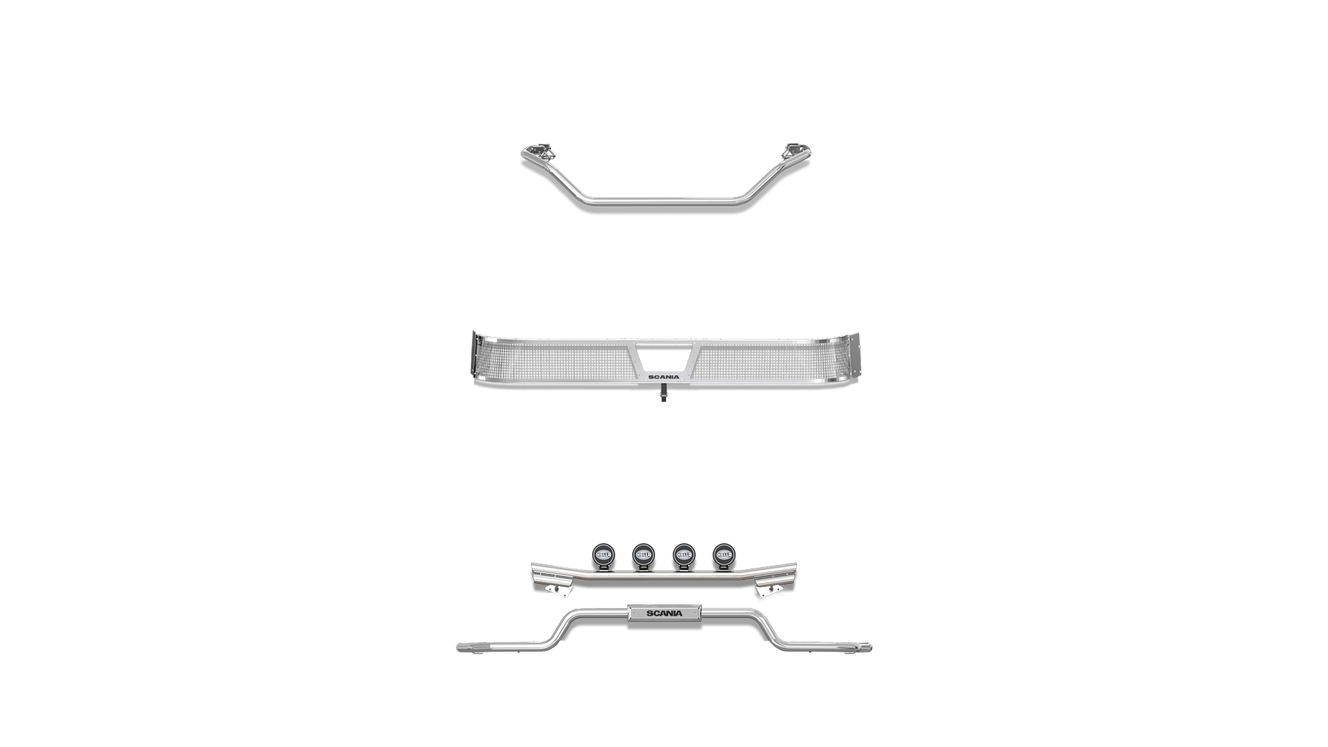P-Series Front Normal Bumper No Protrude LB50 SS No Cam