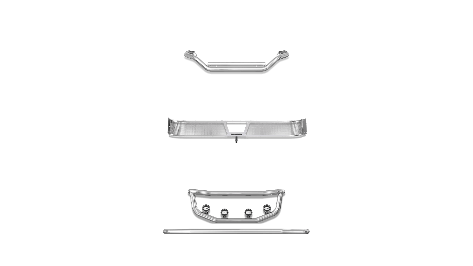 P-Series Front Normal Bumper No Protrude NB SS No Cam