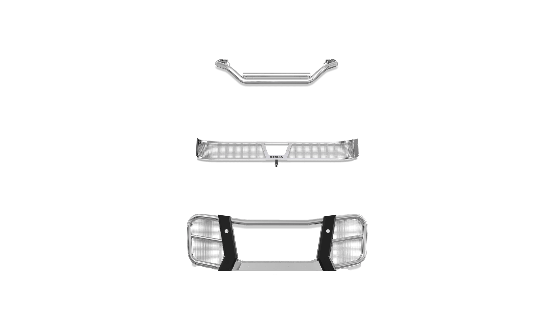 P-Series Front Normal Bumper No Protrude Truck BUR BB SS Sensor SG Cam