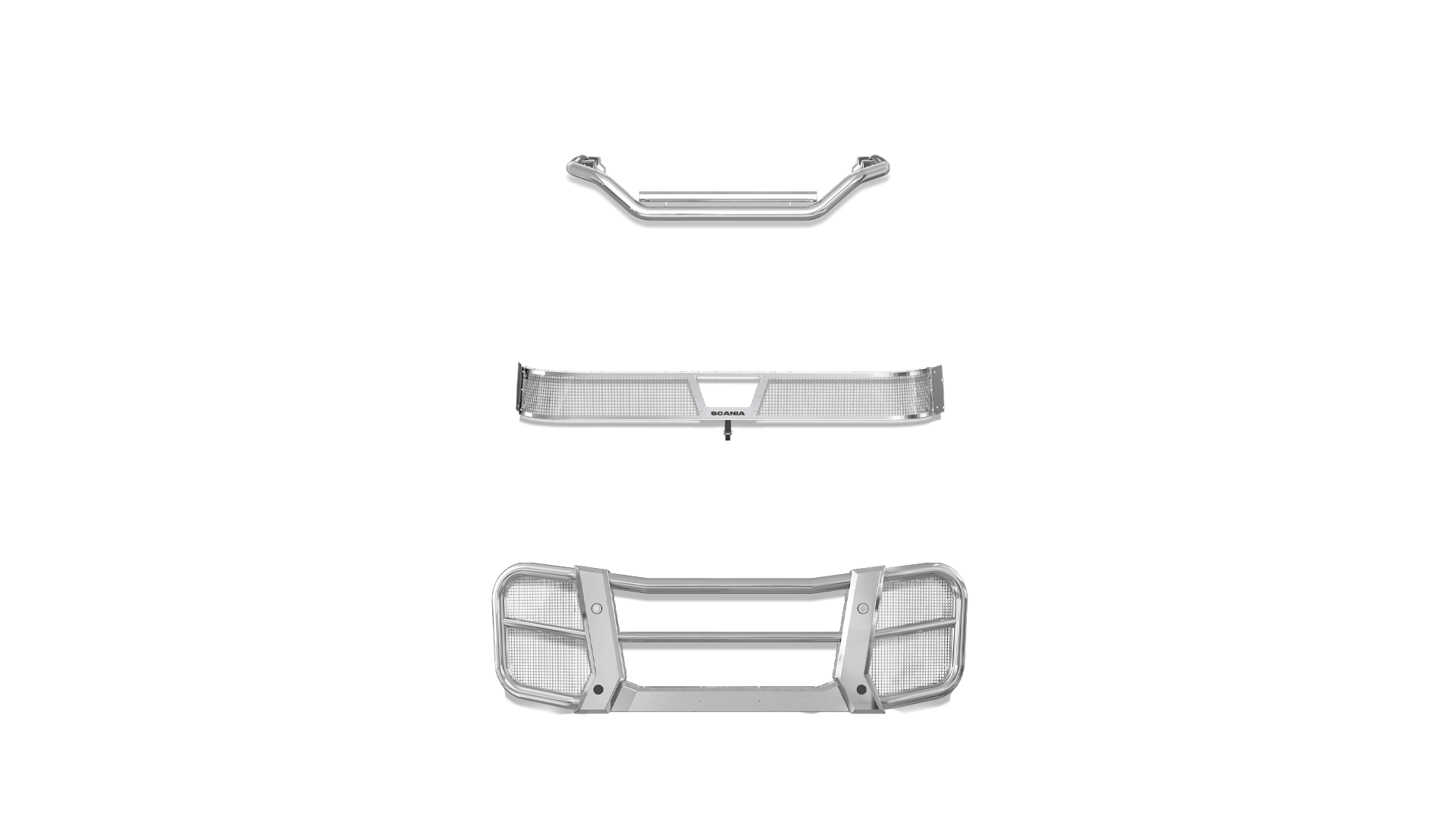 P-Series Front Normal Bumper No Protrude Truck SS BB SS No Sensor SG No Cam