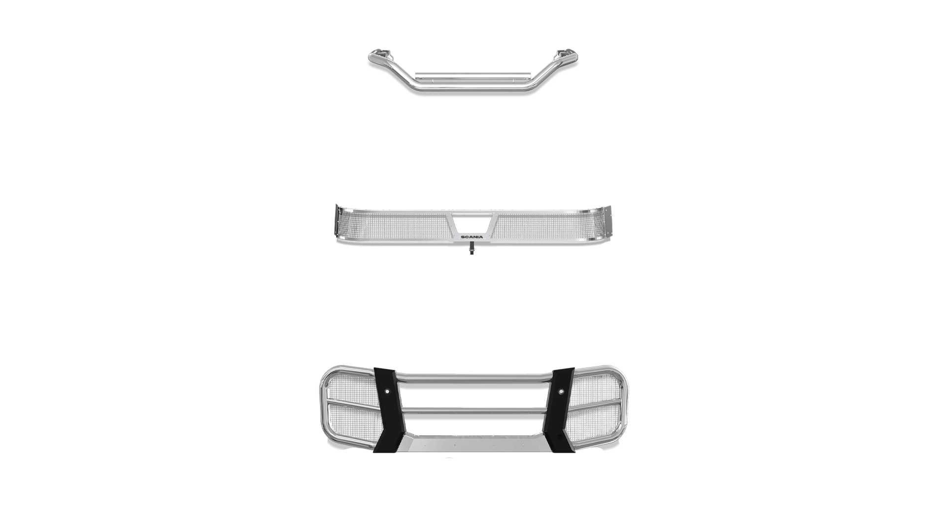 R-Series Front High Bumper No Protrude Truck BUR BB SS No Sensor SG No Cam
